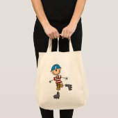 Schaatsstokfiguur Tote Bag (Voorkant (product))