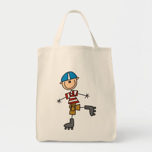 Schaatsstokfiguur Tote Bag (Voorkant)