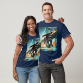 Schaatstrucs onder de Brooklyn Bridge NYC-straat T-shirt (Unisex)