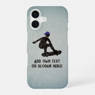 Schaatstrucs - Skateboarden en je tekst / naam iPhone 16 Hoesje