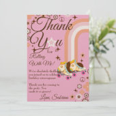 Schaatsverjaardag Bedankkaart (Staand voorkant)