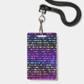 Schaatsverjaardag VIP-pas met koord Badge (Achterkant met lanyard)