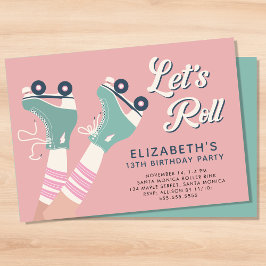 Schaatsverjaardagsfeestje Kaart