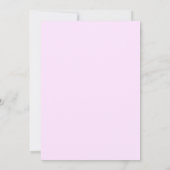 Schaatsverjaardagsfeestje Roze Bedankkaart (Achterkant)