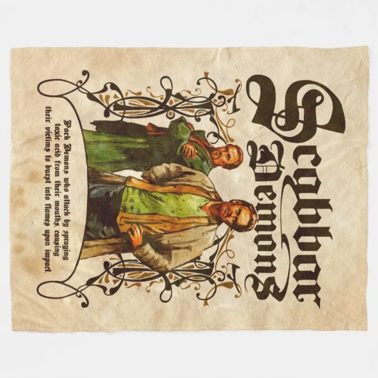 Schabbandemogelijkheden Fleece Deken (Voorkant (Horizontaal))