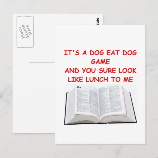 SCHABBEL BRIEFKAART (Voorkant / Achterkant)