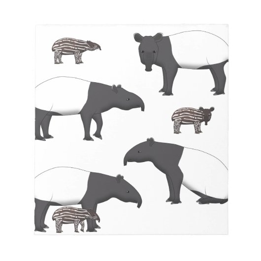 Schabrackentapir Auswahl Notitieblok (Voorkant)