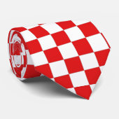 Schachbrettmuster Exklusive für Kroatien Liebhaber Stropdas (Opgerold)
