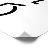 Schade aan rolstoel poster (Hoek)