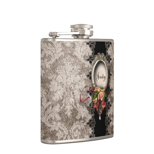 schade en Rozen Heupfles (Rechts)