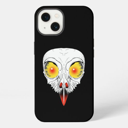 Schädel eines Raubvogels iPhone Hoesje (Achterkant)