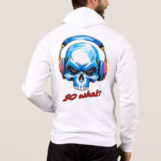Schädel mit Kopfhörern Hoodie
