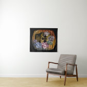 SCHADEL VINTAGE BLOEMEN WANDKLEED (In Situ (horizontaal))