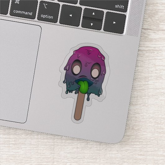 Schadelijk ijs, ijsmonster sticker (Detail)