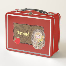 Schadelijke egel-kind lunchbox