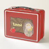 Schadelijke egel-kind lunchbox (Achterkant)