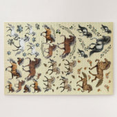 Schadelijke IJslandse paarden Legpuzzel (Horizontaal)