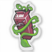 schadelijke melk sticker (Voorkant)