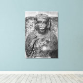 Schadeloosstelling van een vrouw canvas afdruk (Insitu (Houten vloer))