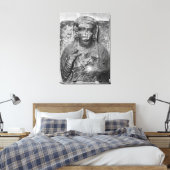 Schadeloosstelling van een vrouw canvas afdruk (Insitu (Slaapkamer))