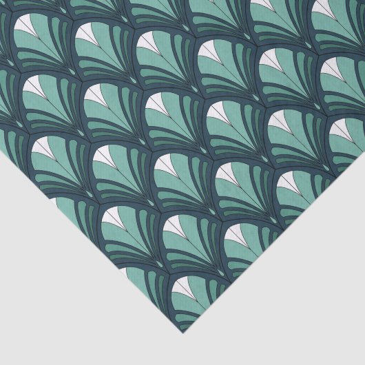 SCHADEN VAN BLAUWGROEN DECO-PATRONEN TISSUEPAPIER (Detail)