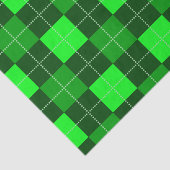 SCHADEN VAN BRITSE GROENSE IERSE PLAIDEPATROON TISSUEPAPIER (Detail)