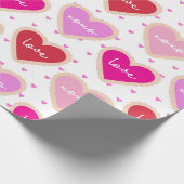 SCHADEN VAN DE HOORZITPLAATS VAN DE PAARSE VALENTI CADEAUPAPIER (Hoek)