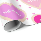 SCHADEN VAN DE HOORZITPLAATS VAN DE PAARSE VALENTI CADEAUPAPIER (Rol Hoek)