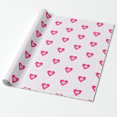SCHADEN VAN DE VALENTIJNSDAG VAN PINK CADEAUPAPIER (Uitgerold)