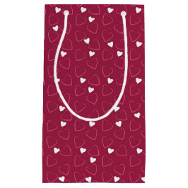 SCHADEN VAN DE VALENTIJNSDAG VAN ROOD EN PINK KLEIN CADEAUZAKJE