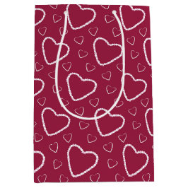 SCHADEN VAN DE VALENTIJNSDAG VAN ROOD EN PINK MEDIUM CADEAUZAKJE