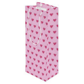 SCHADEN VAN DE VALENTIJNSDAG VAN ROOD EN PINK WIJN CADEAUTAS (Achterkant Gekanteld)