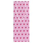 SCHADEN VAN DE VALENTIJNSDAG VAN ROOD EN PINK WIJN CADEAUTAS (Achterkant)