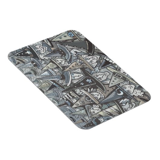 SCHADEN VAN GRAY HALLOWEEN WITCH GATHERING MAGNET MAGNEET (Rechterzijde)