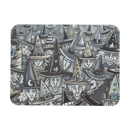 SCHADEN VAN GRAY HALLOWEEN WITCH GATHERING MAGNET MAGNEET (Horizontaal)