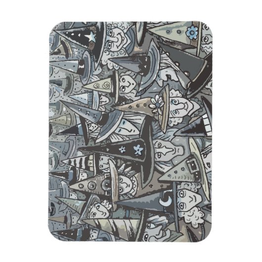 SCHADEN VAN GRAY HALLOWEEN WITCH GATHERING MAGNET MAGNEET (Verticaal)