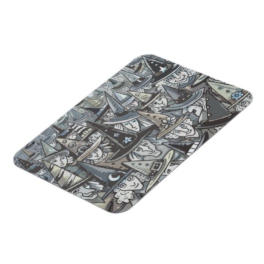 SCHADEN VAN GRAY HALLOWEEN WITCH GATHERING MAGNET MAGNEET (Linkerzijde)