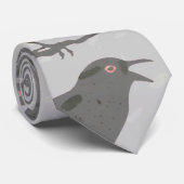 SCHADEN VAN GRIJS-RAVEN NECKTIE STROPDAS (Opgerold)