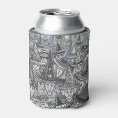 SCHADEN VAN GRIJSCOVEN VAN WITCHES, HALLOWEEN PART BLIKJESKOELER (Blikje Voorkant)