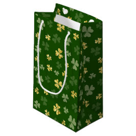 SCHADEN VAN GROENE EN GOUDE GLITTER KIJKEN KLEIN CADEAUZAKJE
