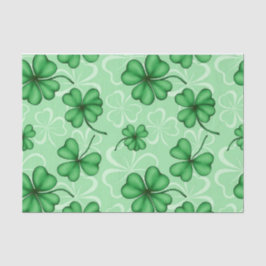 SCHADEN VAN GROENE IERSE SCHAMROKKEN TISSUEPAPIER