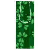 SCHADEN VAN GROENE IERSE SCHAMROKKEN WIJN CADEAUTAS (Voorkant)