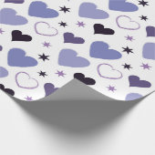 SCHADEN VAN HOORZITTEN VAN PAARS- EN WITTE VALENTI CADEAUPAPIER (Hoek)