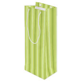 SCHADEN VAN KLEINE GROENSE STRIPEN WIJN CADEAUTAS (Achterkant Gekanteld)