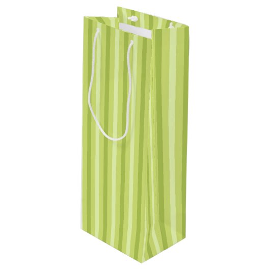 SCHADEN VAN KLEINE GROENSE STRIPEN WIJN CADEAUTAS (Voorkant Gekanteld)