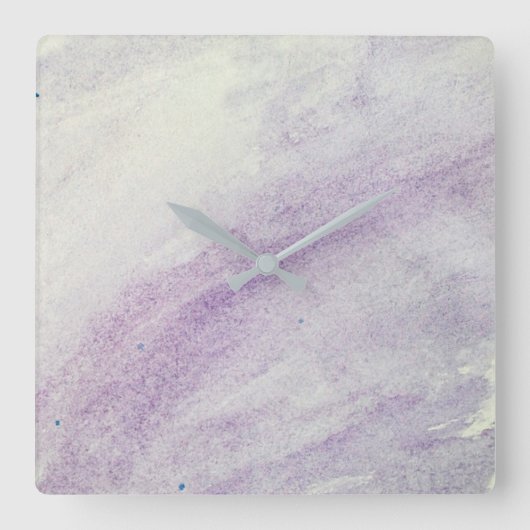 SCHADEN VAN LILA acrylwandklok Vierkante Klok (Voorkant)