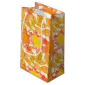 SCHADEN VAN ORANJE- EN GEEL VAL KLEIN CADEAUZAKJE (Achterkant Gekanteld)