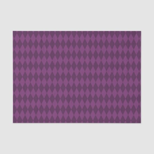 SCHADEN VAN PAARSE DIAMOND ARGYLE PATTERN TISSUEPAPIER (Voorkant)