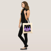 SCHADEN VAN PAARSE ridesmaïde jurken-Canvas tas (Voorkant (model))