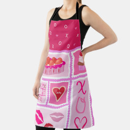 SCHADEN VAN PINK PIE BERRIES LIPS CUPCAKES SCHORT